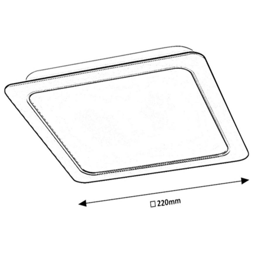 Rabalux - LED Podhľadové svietidlo LED/24W/230V 22x22 cm