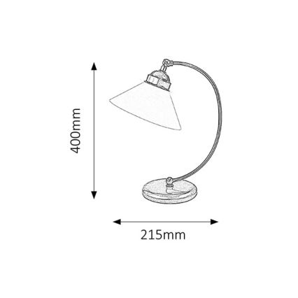Rabalux - Stolná lampa 1xE27/60W/230V