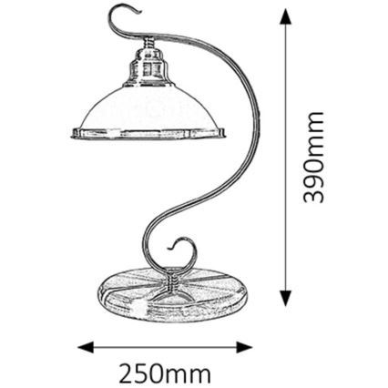 Rabalux - Stolná lampa 1xE27/60W/230V