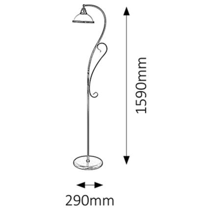 Rabalux - Stojaca lampa 1xE27/60W/230V