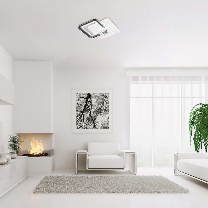 Rabalux - LED Stmievateľný prisadený luster LED/48W/230V 3000K/4000K/6000K + diaľkové ovládanie 49,5x49,5 cm