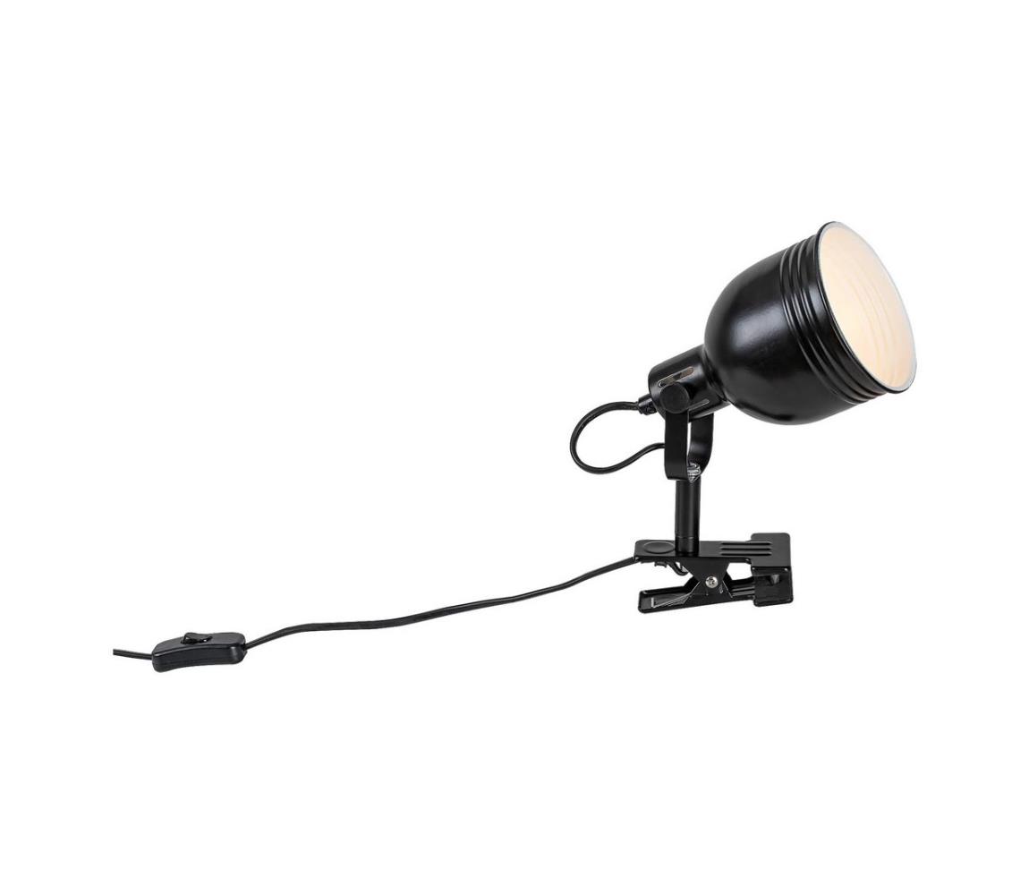 Rabalux Rabalux 3092 - Lampa s klipom 1xE14/25W/230V čierna 