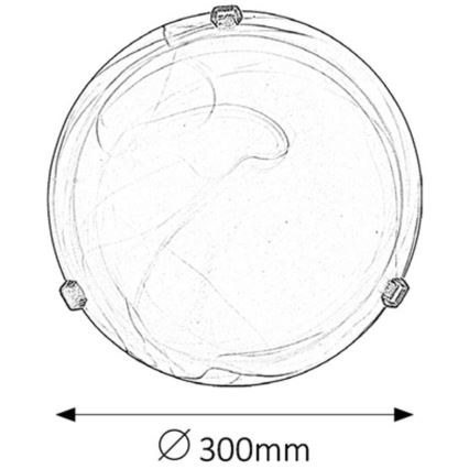 Rabalux - Stropné svietidlo 1xE27/60W/230V