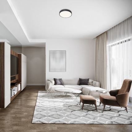 Rabalux - LED stropné svietidlo LED/36W/230V pr. 40 cm čierne