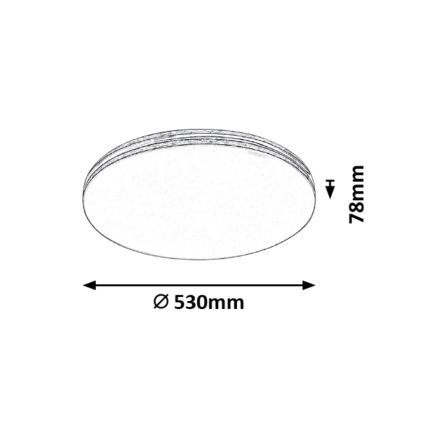 Rabalux - LED Stropné svietidlo LED/36W/230V okrúhle