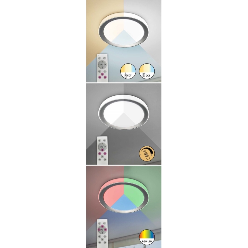 Rabalux - LED RGB stmievateľné stropné svietidlo LED/40W/230V 2700-6500K Wi-Fi Tuya priemer 51 cm + diaľkové ovládanie