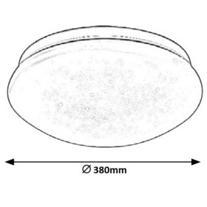 Rabalux - LED Stropné svietidlo LED/24W/230V