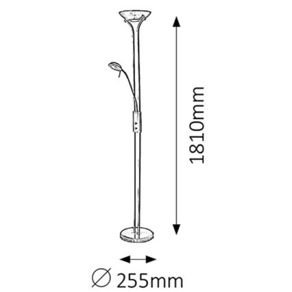 Rabalux - Stojaca lampa 1xR7s/230W + 1xG9/40W