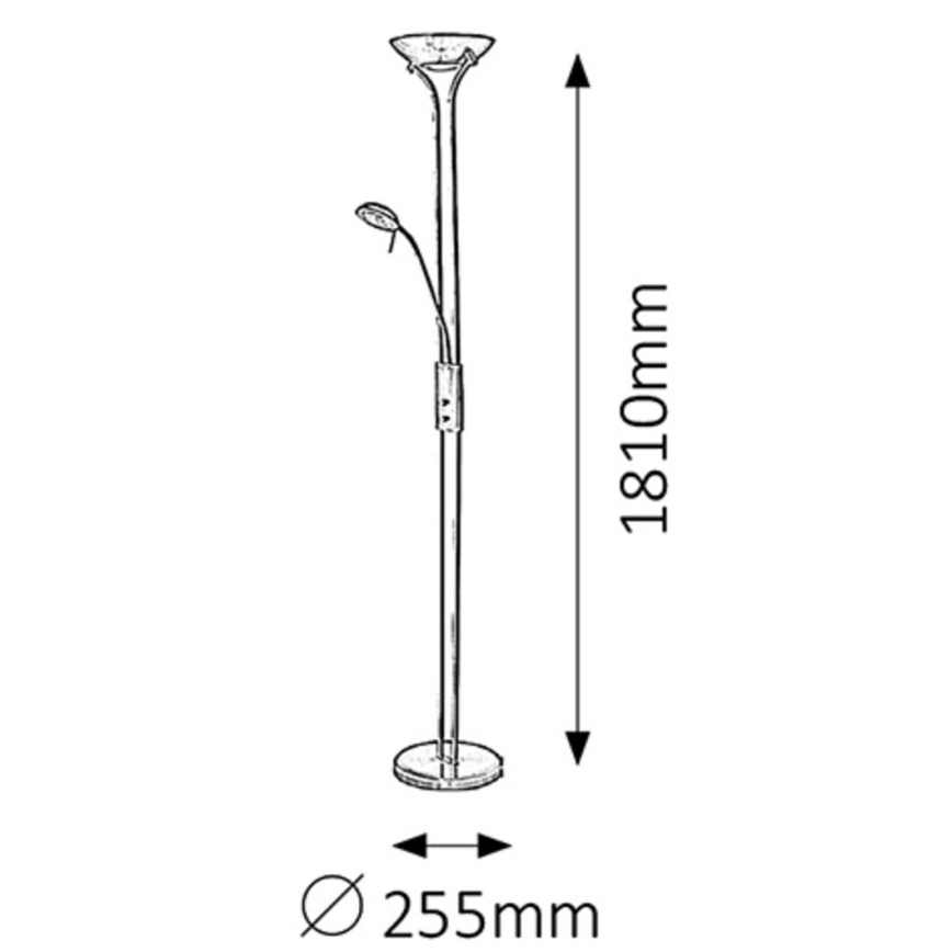Rabalux - Stojaca lampa 1xR7s/230W + 1xG9/40W