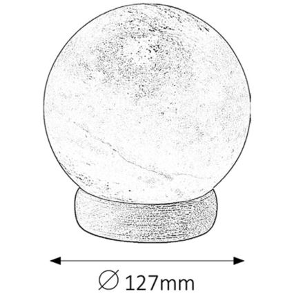 Rabalux - Soľná lampa 1xE14/15W/230V akácia 2,6 kg