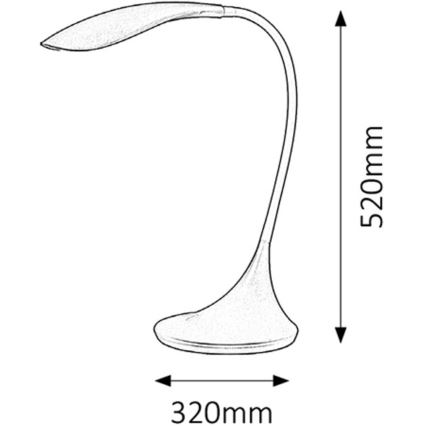 Rabalux - LED Stmievateľná lampa DOMINIC 1xLED/4,5W/230V