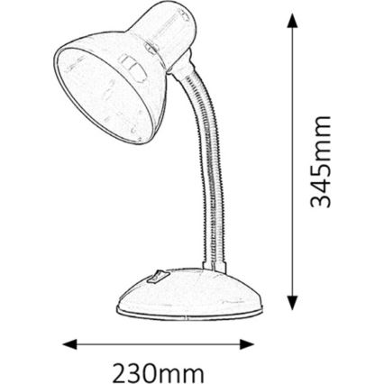 Rabalux - Stolná lampa 1xE27/40W/230V