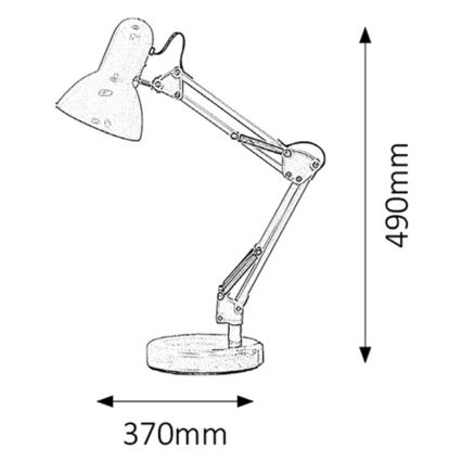 Rabalux - Stolná lampa 1xE27/60W/230V