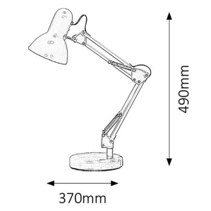 Rabalux - Stolná lampa 1xE27/60W/230V