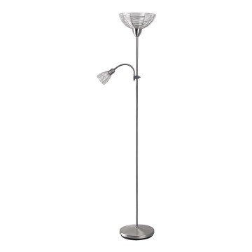 Rabalux 4183 - Stojacia lampa EZRA E27/G45/60W + E14/40W