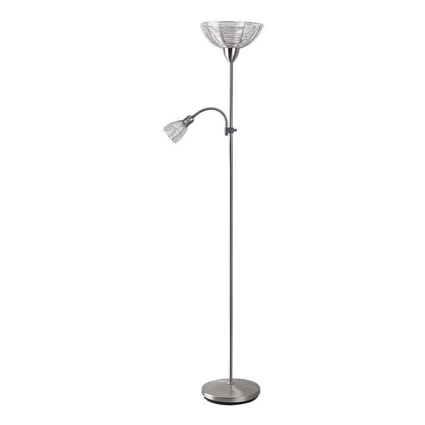 Rabalux 4183 - Stojacia lampa EZRA E27/G45/60W + E14/40W