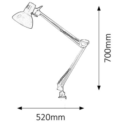 Rabalux - Stolná lampa 1xE27/60W/230V