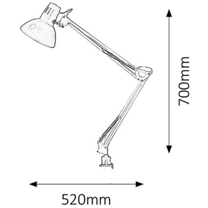 Rabalux - Stolná lampa 1xE27/60W/230V