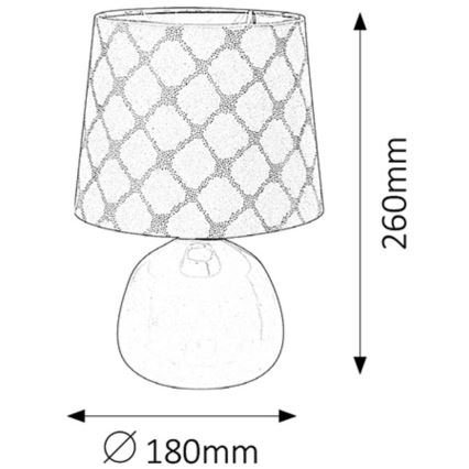 Rabalux - Stolná lampa E14/40W ružová