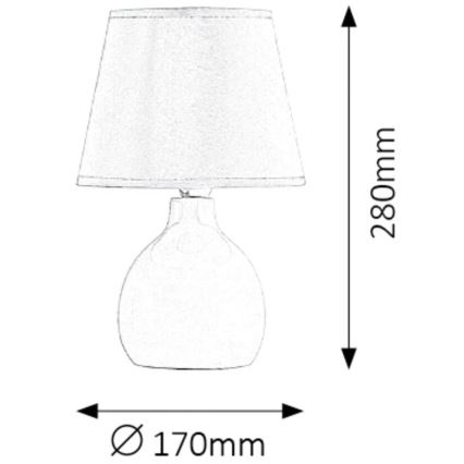 Rabalux - Stolná lampa 1xE14/40W/230V