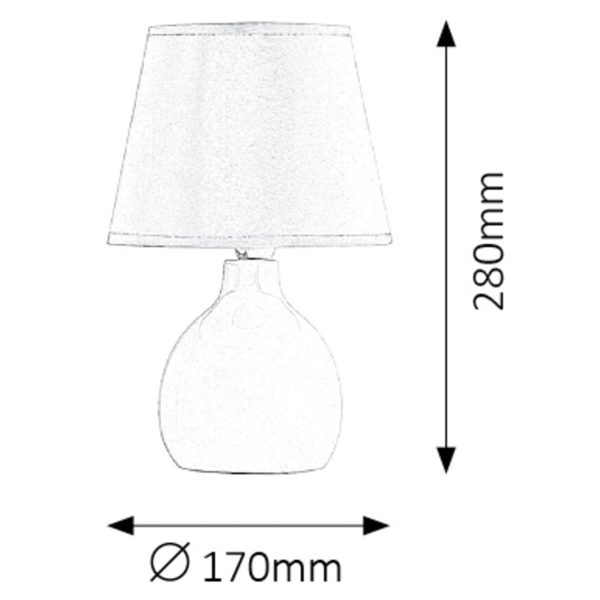 Rabalux - Stolná lampa 1xE14/40W/230V