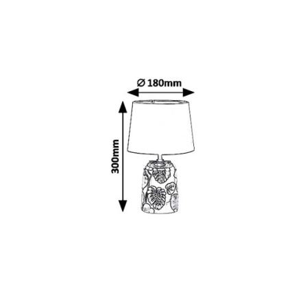 Rabalux 4549 - Stolná lampa SONAL 1xE14/40W/230V