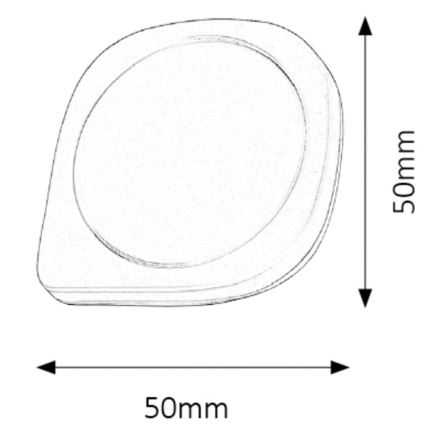 Rabalux - LED svítidlo so senzorom LED/0,5W/230V 2700K biela