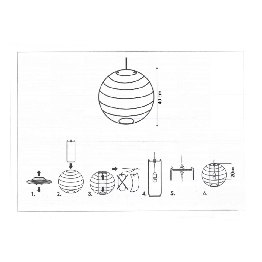 Rabalux 4725 - Tienidlo k lustru HARMONY LUX E27 pr. 40 cm