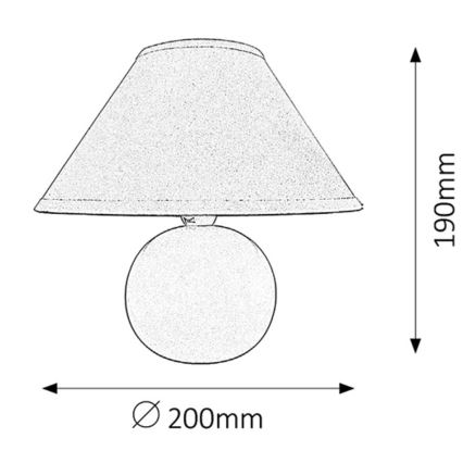 Rabalux - Stolná lampa 1xE14/40W/230V