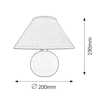 Rabalux - Stolná lampa 1xE14/40W/230V