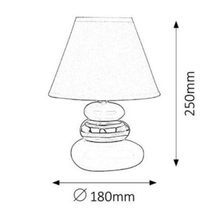 Rabalux - Stolná lampa 1xE14/40W/230V