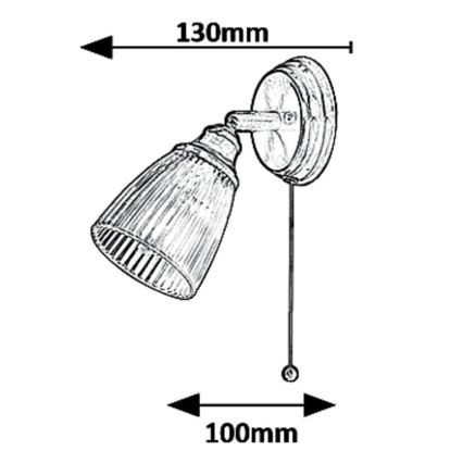 Rabalux - Bodové svietidlo 1xE14/40W/230V
