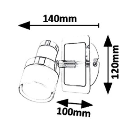 Rabalux 5021 - LED Nástenné bodové svietidlo HAROLD LED/5W/230V IP44