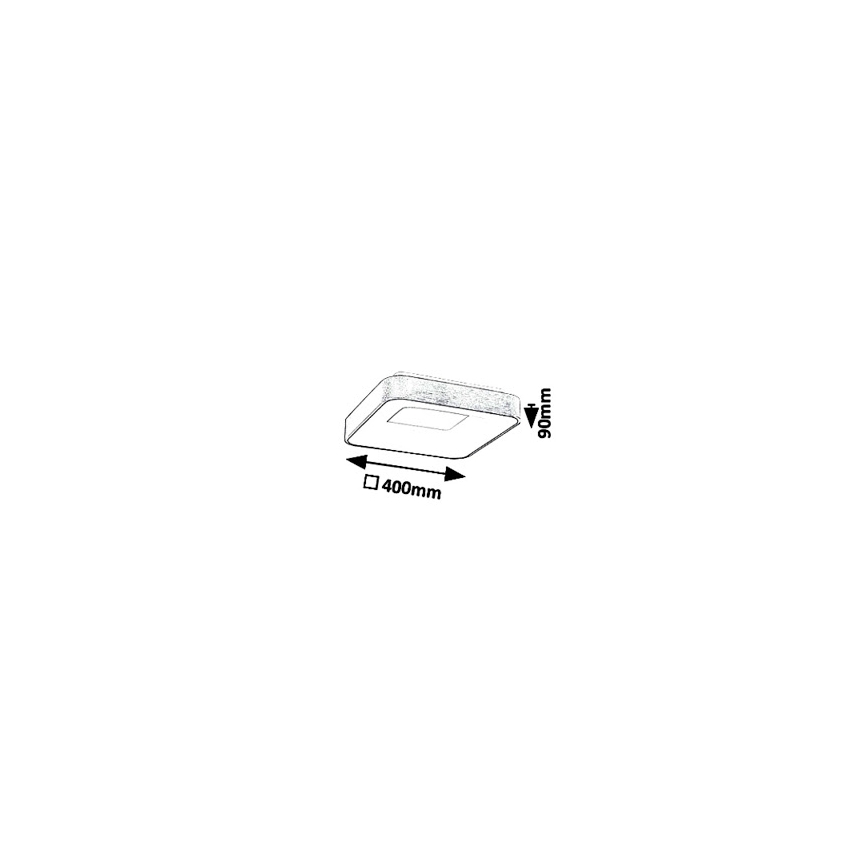 Rabalux - LED Stropné svietidlo CARMELA LED/30W/230V 40x40 cm