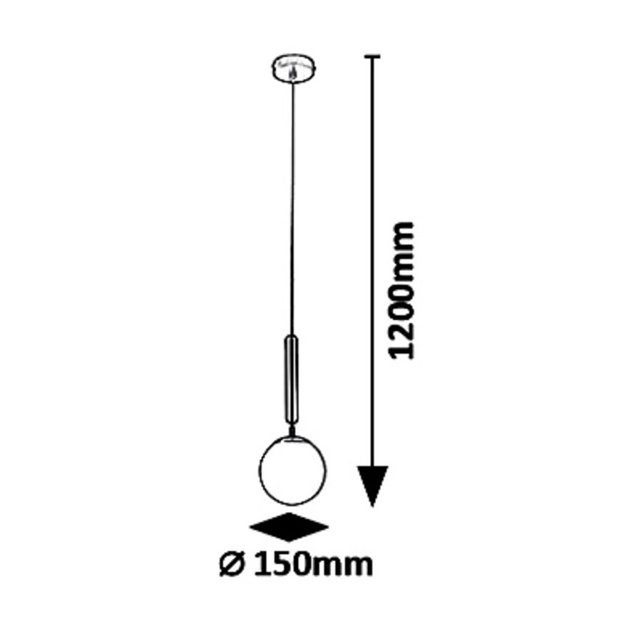 Rabalux 5352 - Luster na lanku DIVINA 1xE14/9W/230V