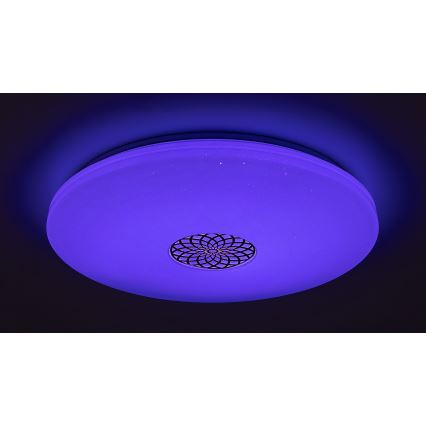 Rabalux - LED RGB Stmievateľné stropné svietidlo LED/40W/230V 3000-6500K Wi-Fi Tuya pr. 60 cm + diaľkové ovládanie