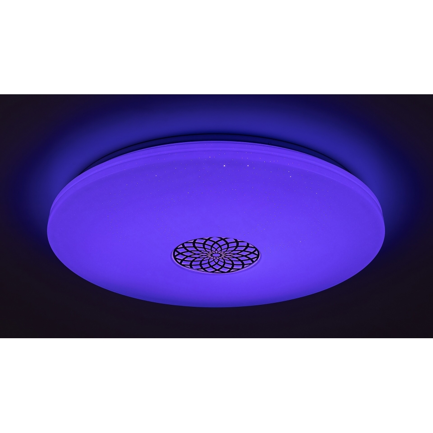 Rabalux - LED RGB Stmievateľné stropné svietidlo LED/40W/230V 3000-6500K Wi-Fi Tuya pr. 60 cm + diaľkové ovládanie