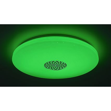 Rabalux - LED RGB Stmievateľné stropné svietidlo LED/40W/230V 3000-6500K Wi-Fi Tuya pr. 60 cm + diaľkové ovládanie