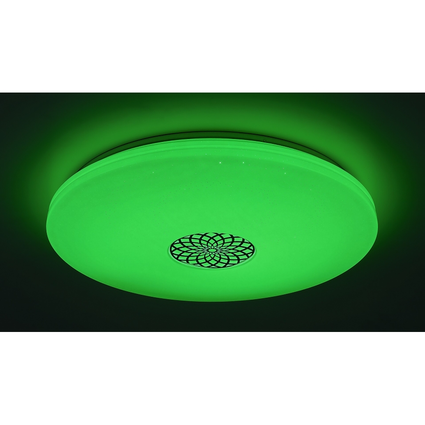 Rabalux - LED RGB Stmievateľné stropné svietidlo LED/40W/230V 3000-6500K Wi-Fi Tuya pr. 60 cm + diaľkové ovládanie