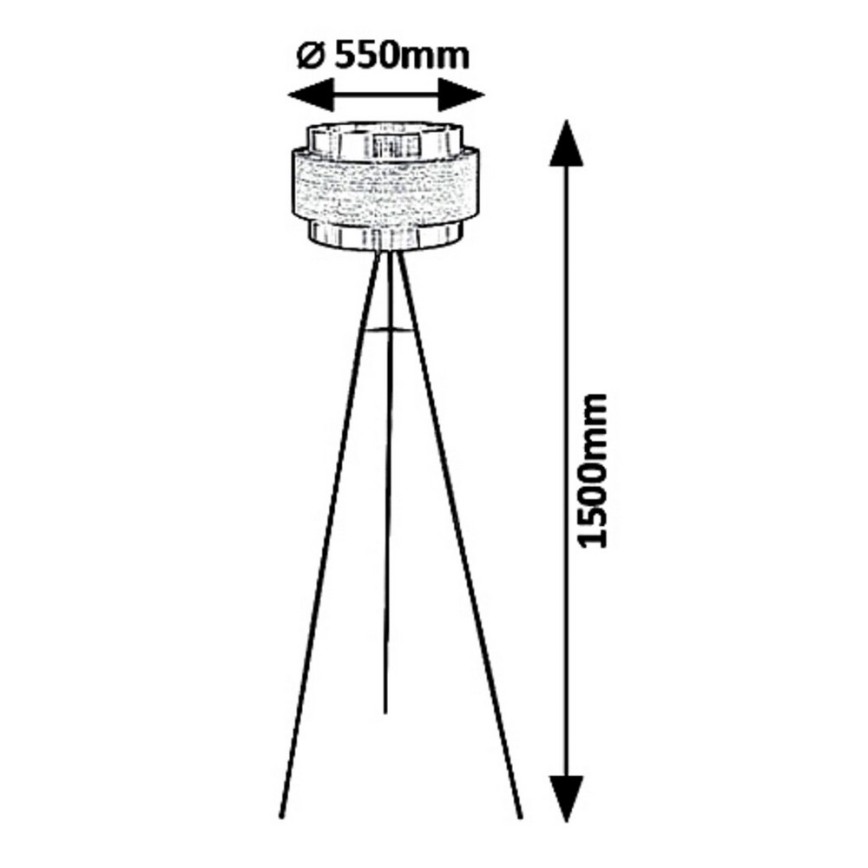 Rabalux 5385 - Stojacia lampa BASIL 1xE27/40W/230V