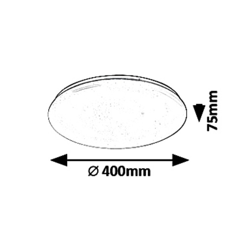 Rabalux - LED stmievateľné stropné svietidlo LED/36W/230V + diaľkové ovládanie 3000K - 6500K, priemer 40 cm
