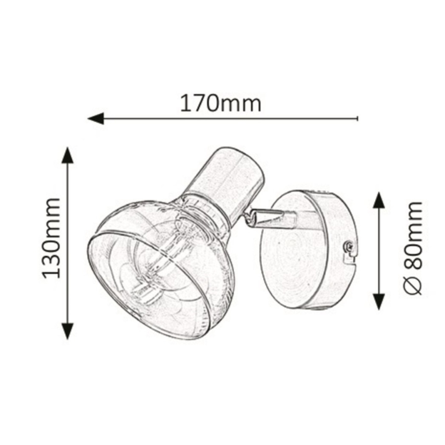 Rabalux - Nástenné svietidlo 1xE14/40W/230V zlatá