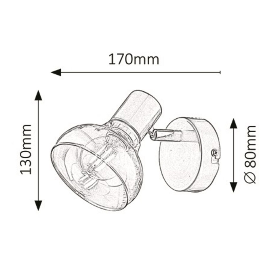 Rabalux - Nástenné svietidlo 1xE14/40W/230V lesklý chróm