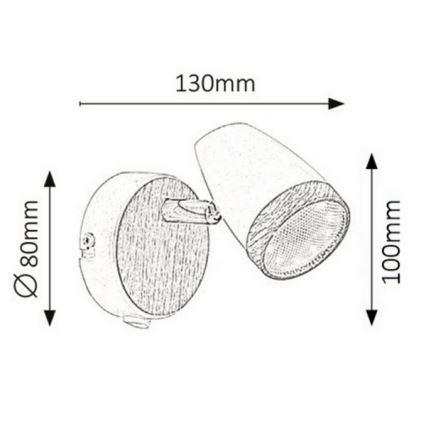 Rabalux - LED Nástenné svietidlo LED/4W/230V