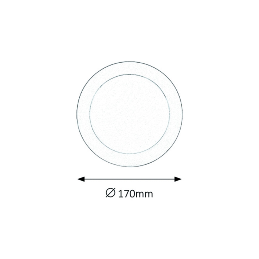 Rabalux - LED Kúpeľňové podhľadové svietidlo LED/12W/230V IP44 4000K
