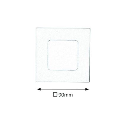 Rabalux - LED Kúpeľňové podhľadové svietidlo LED/3W/230V IP44 3000K