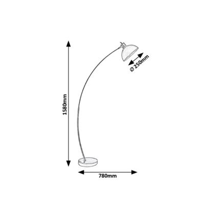 Rabalux - Stojacia lampa 1xE27/40W/230V