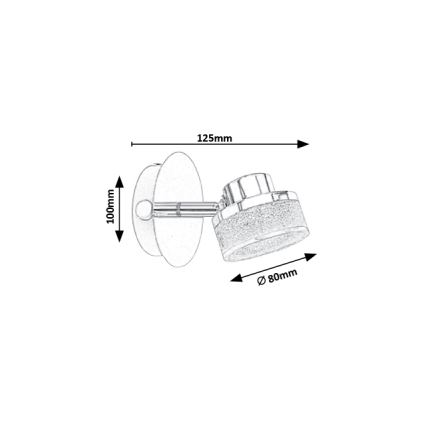 Rabalux - LED Nástenné bodové svietidlo LED/5W/230V