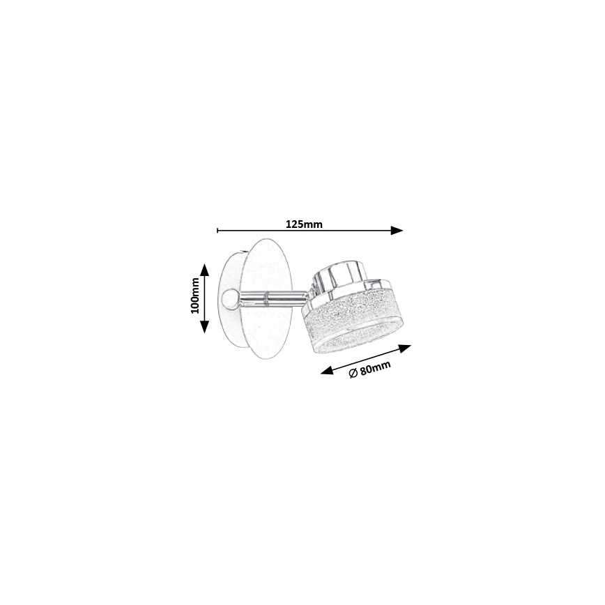 Rabalux - LED Nástenné bodové svietidlo LED/5W/230V