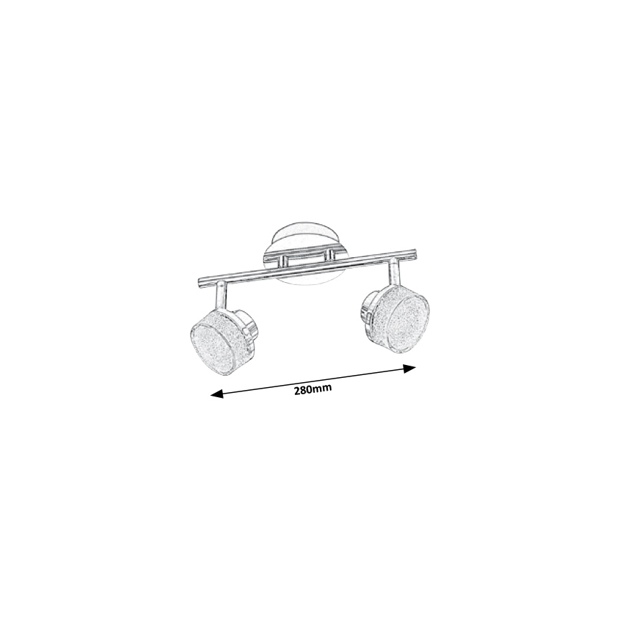 Rabalux - LED Stropné bodové svietidlo 2xLED/5W/230V